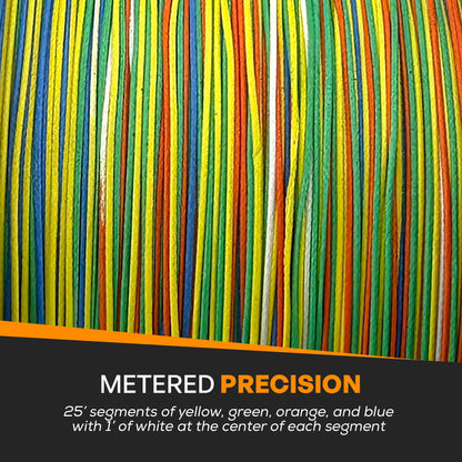 FINS Fishing Metered Colored Braid