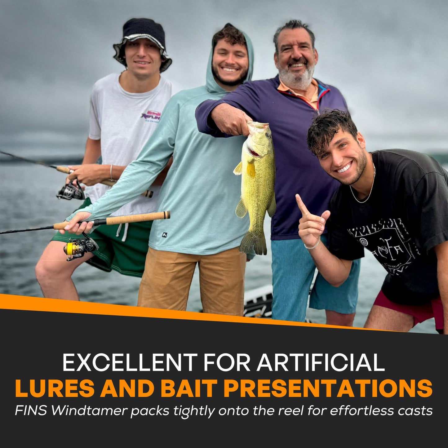 FINS Fishing Windtamer Fishing Braid 100-200lb.