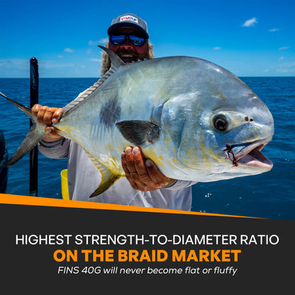 FINS Fishing 40G Fishing Braid 5-50lb.