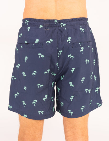 Dry Pocket Tropical Trees - Waterproof Pocket Swim Shorts - Athletic Liner