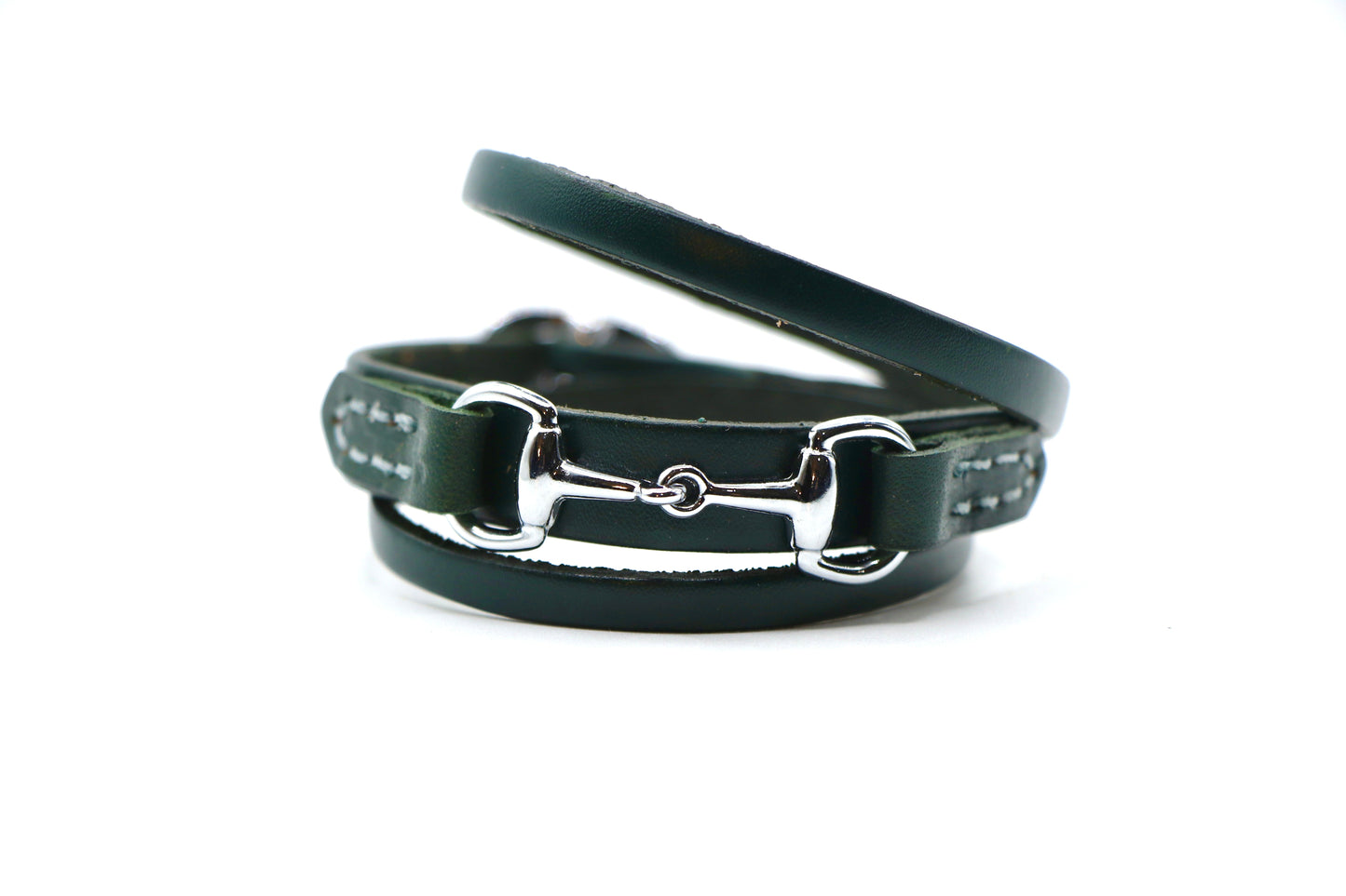 Remarkable Leather Goods GHC Double Wrap Bit Bracelet