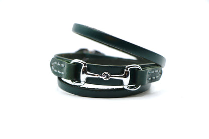 Remarkable Leather Goods GHC Double Wrap Bit Bracelet