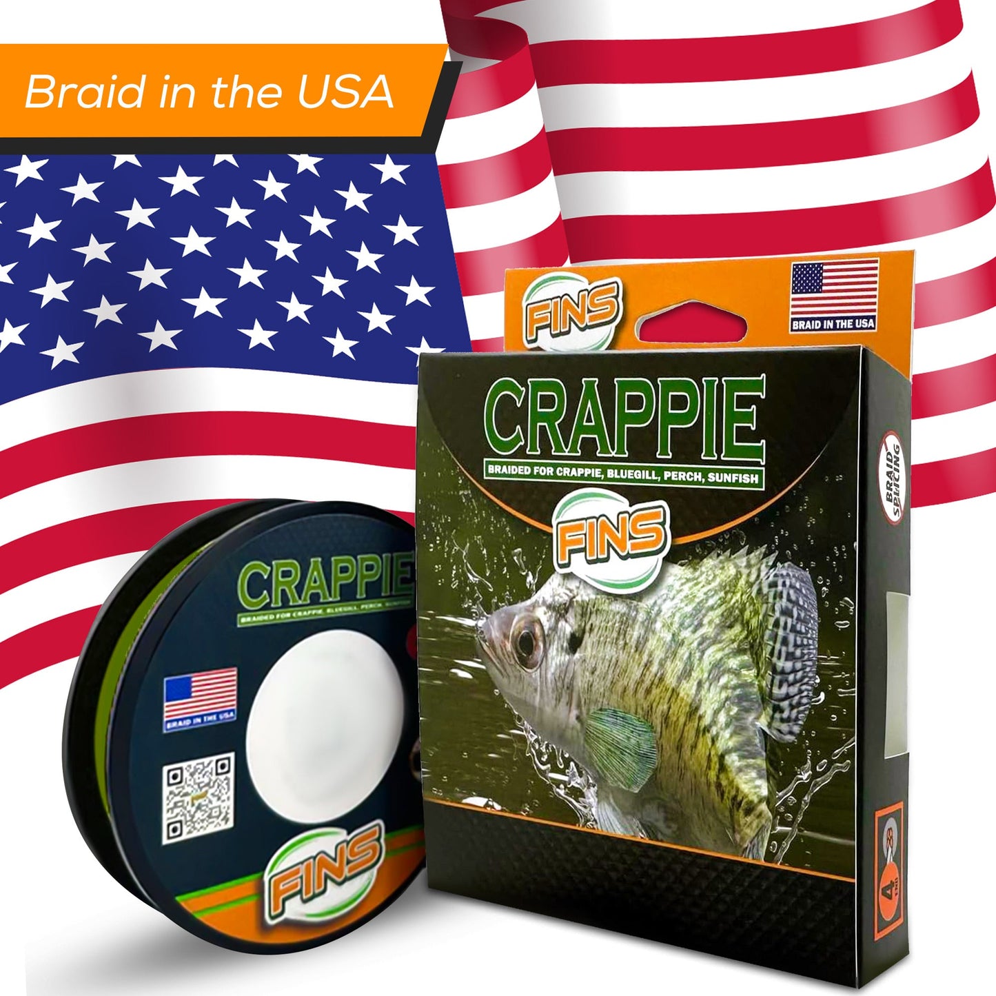 FINS Fishing Crappie Fishing Braid