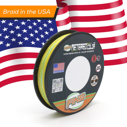 FINS Fishing Metered Colored Braid