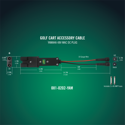 Battery Tender® PowerPlus 48V MAC DC Plug - Yamaha G19/G22/G29