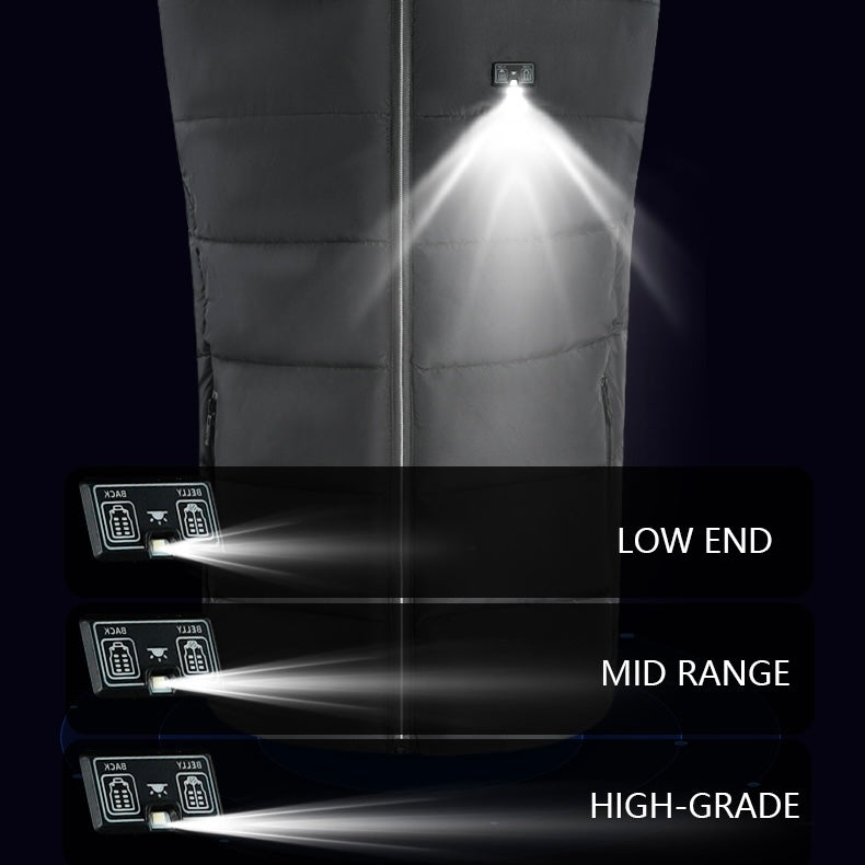 LITEGUEST Heated Vest with LED Light Winter Outdoor Warming Vest