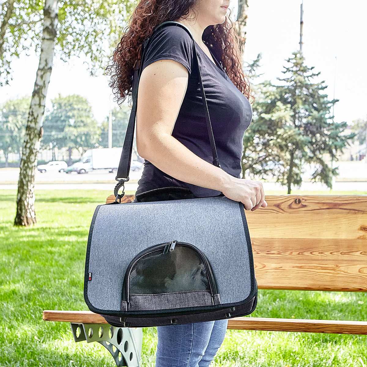 Dogline Dual Color Collapsible Pet Carrier