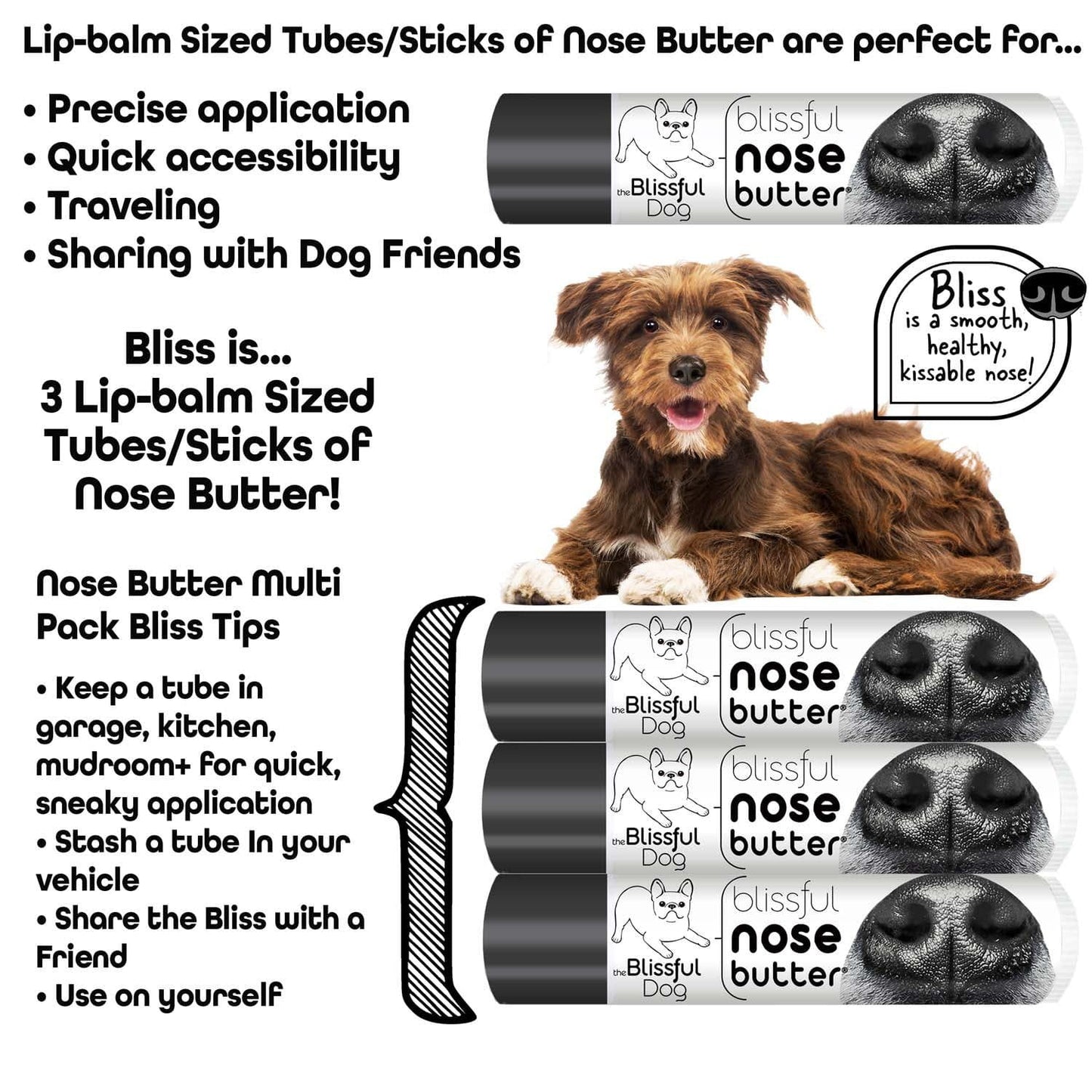 The Blissful Dog 1 Dog Nose Butter For All Dogs