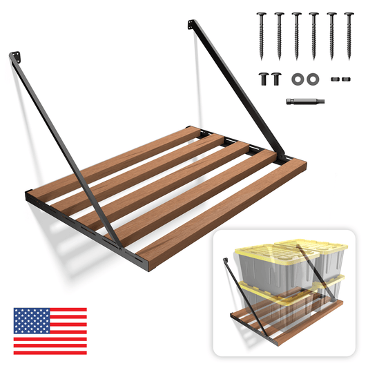 Koova - DIY Garage Shelving Kit - Wood Not Included