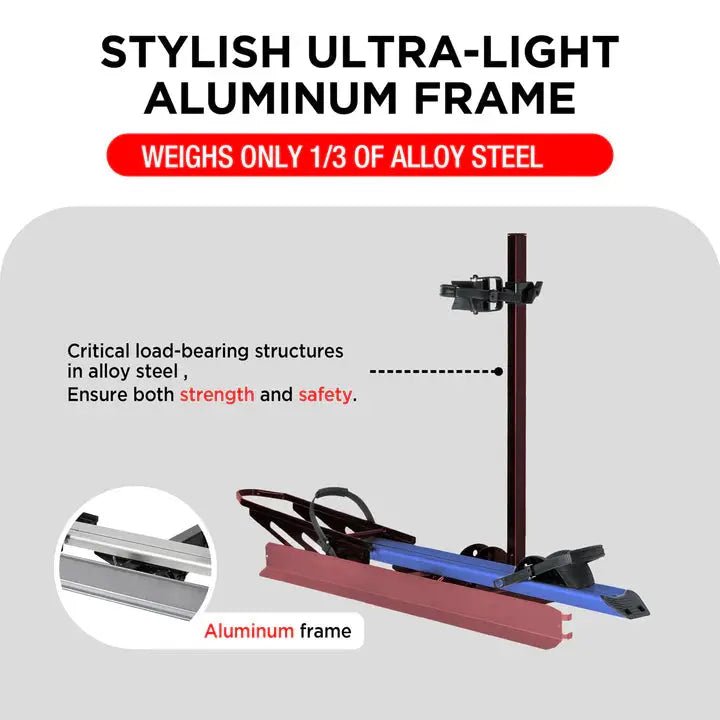 1 - Bike Hitch E - bike Rack with Ramp, Folding Single Electric Bike Carrier, 100 LBS Capacity, Fits 2'' Receiver - Angler's Pro Tackle & Outdoors