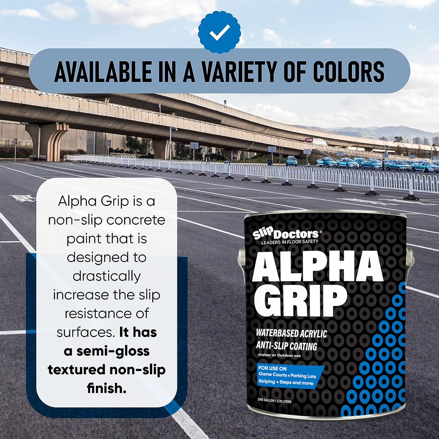 SlipDoctors Alpha Grip Non-Slip Stripe and Athletic Court Paint