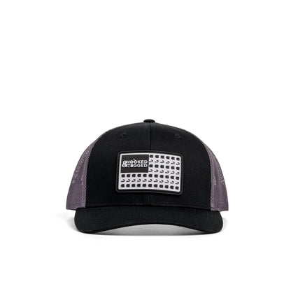 Hooked & Tagged  - American Flag Patch Hat