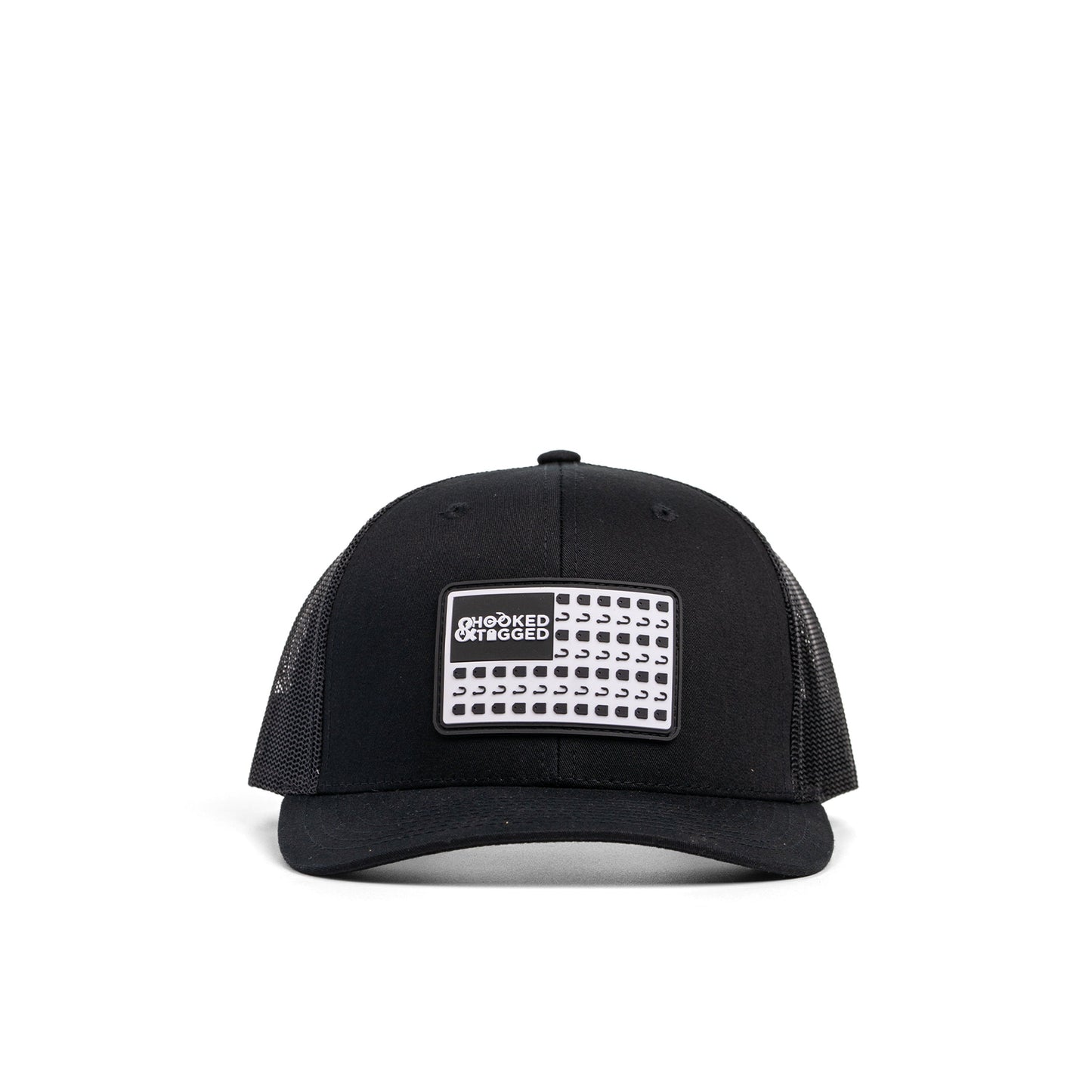 Hooked & Tagged  - American Flag Patch Hat