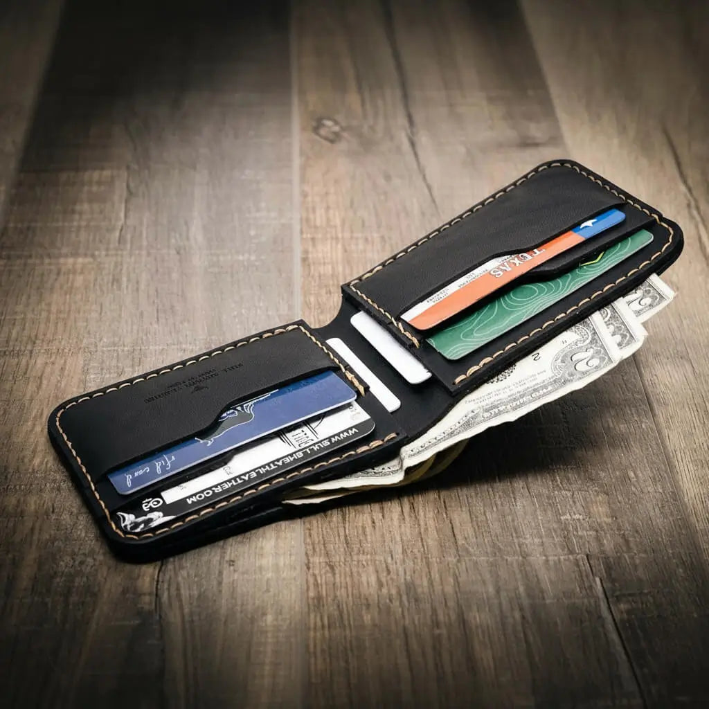 Bull Sheath Leather Rio Grande Bifold Wallet
