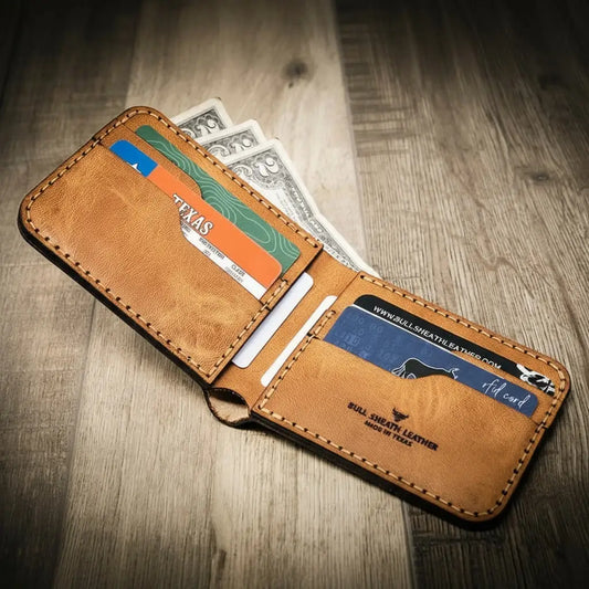 Bull Sheath Leather Rio Grande Bifold Wallet