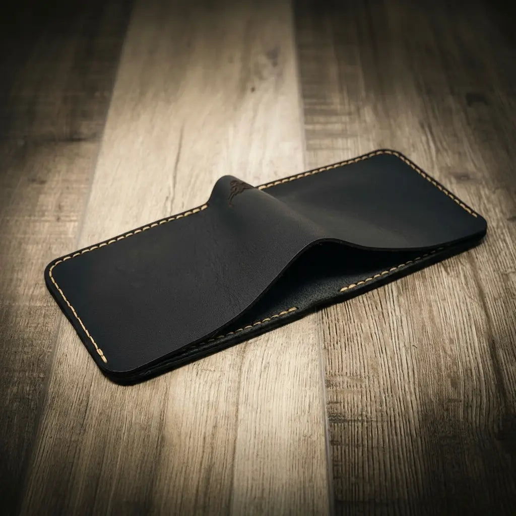 Bull Sheath Leather Big Bend Bifold Wallet