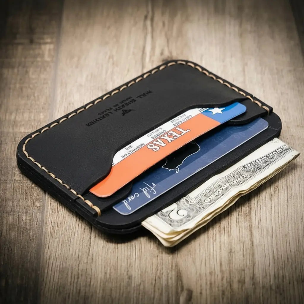 Bull Sheath Leather Pflugerville Card Wallet