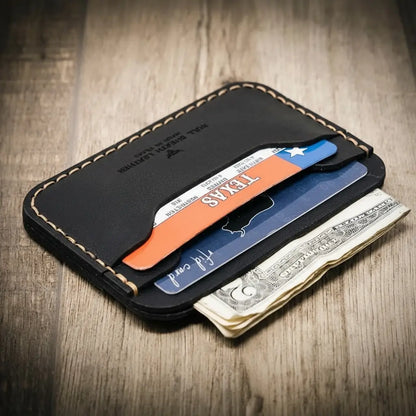 Bull Sheath Leather Pflugerville Card Wallet