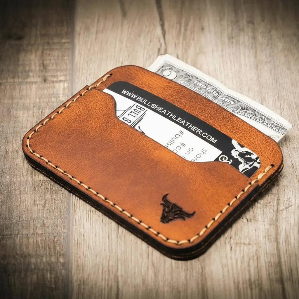 Bull Sheath Leather Pflugerville Card Wallet