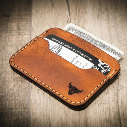 Bull Sheath Leather Pflugerville Card Wallet