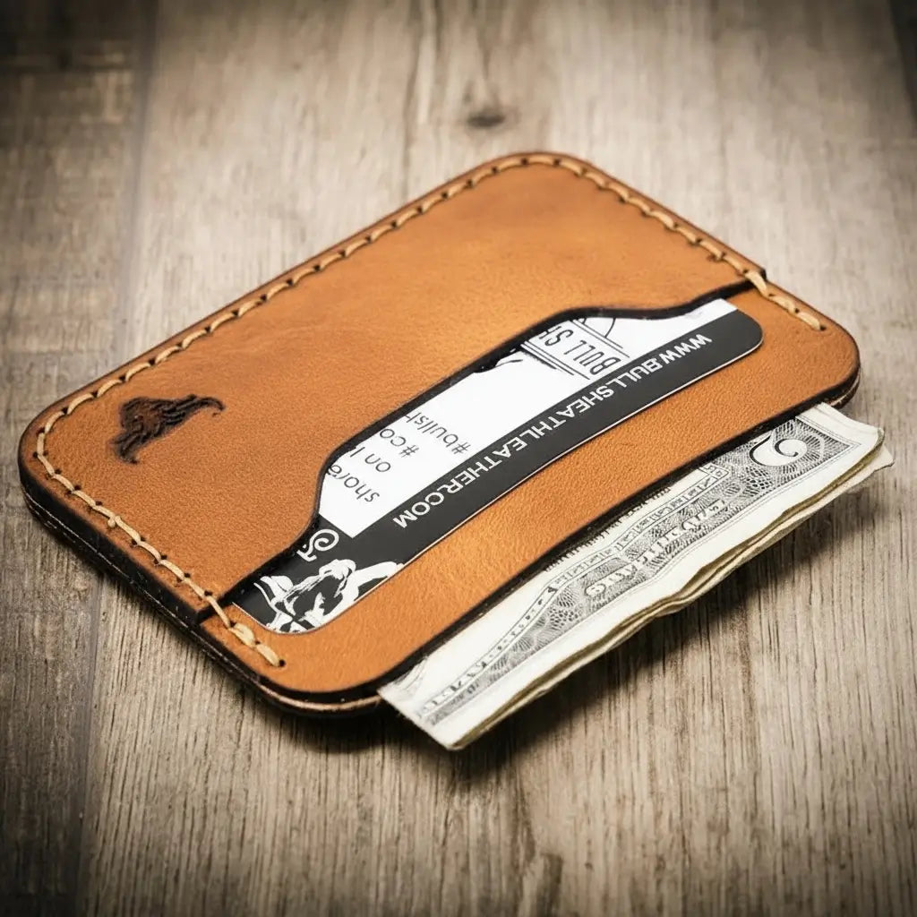 Bull Sheath Leather Pflugerville Card Wallet