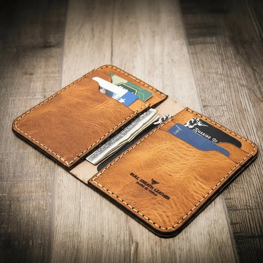 Bull Sheath Leather The Tyler Vertical Wallet