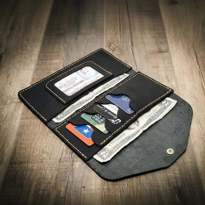 Bull Sheath Leather Sugar Land Clutch Wallet