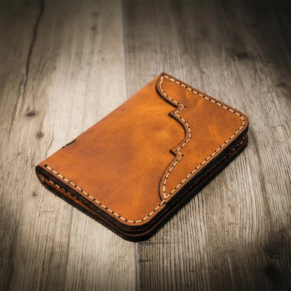 Bull Sheath Leather Western Vertical Wallet