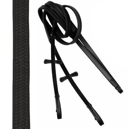 Bridles & Reins ExionPro Quick Release Snaffle Jumping Bridle with Rubber Reins