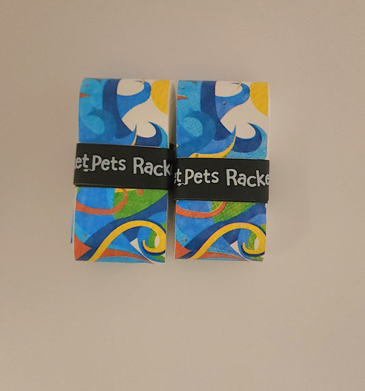 Racket Pets Overgrip Tape for Tennis Racquet - Sea Life - Blue (pack of 2)