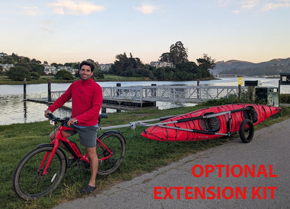 Moved By Bikes SUP and Kayak Trailer V2 - Aluminum Frame