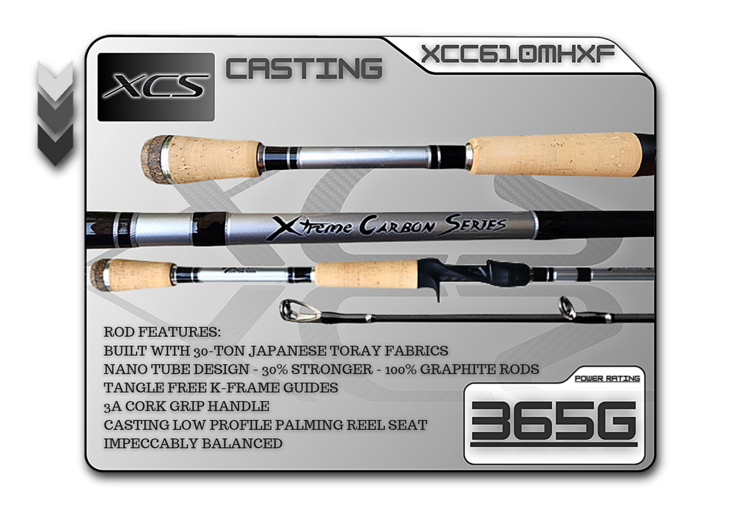 Fish Xtreme Rods XCC610MHXF (365G) 6'10" Medium Heavy X-Fast