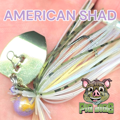 Pig Jigs 1/16 oz EWG LIL BUDDY BLADED JIG