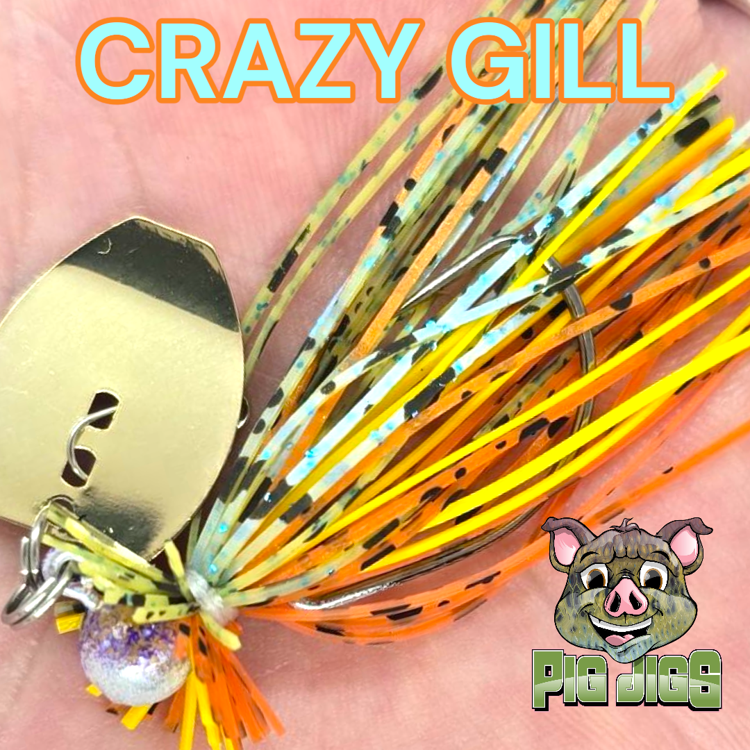 Pig Jigs 1/16 oz EWG LIL BUDDY BLADED JIG
