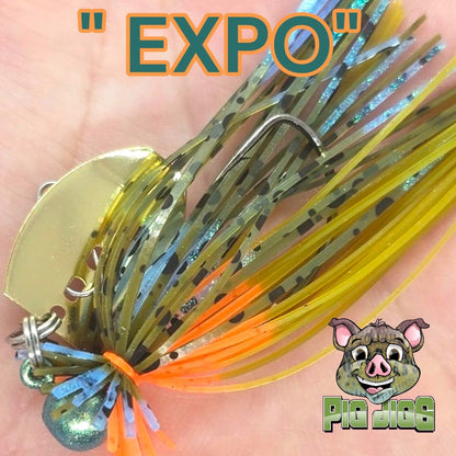 Pig Jigs 1/16 oz EWG LIL BUDDY BLADED JIG