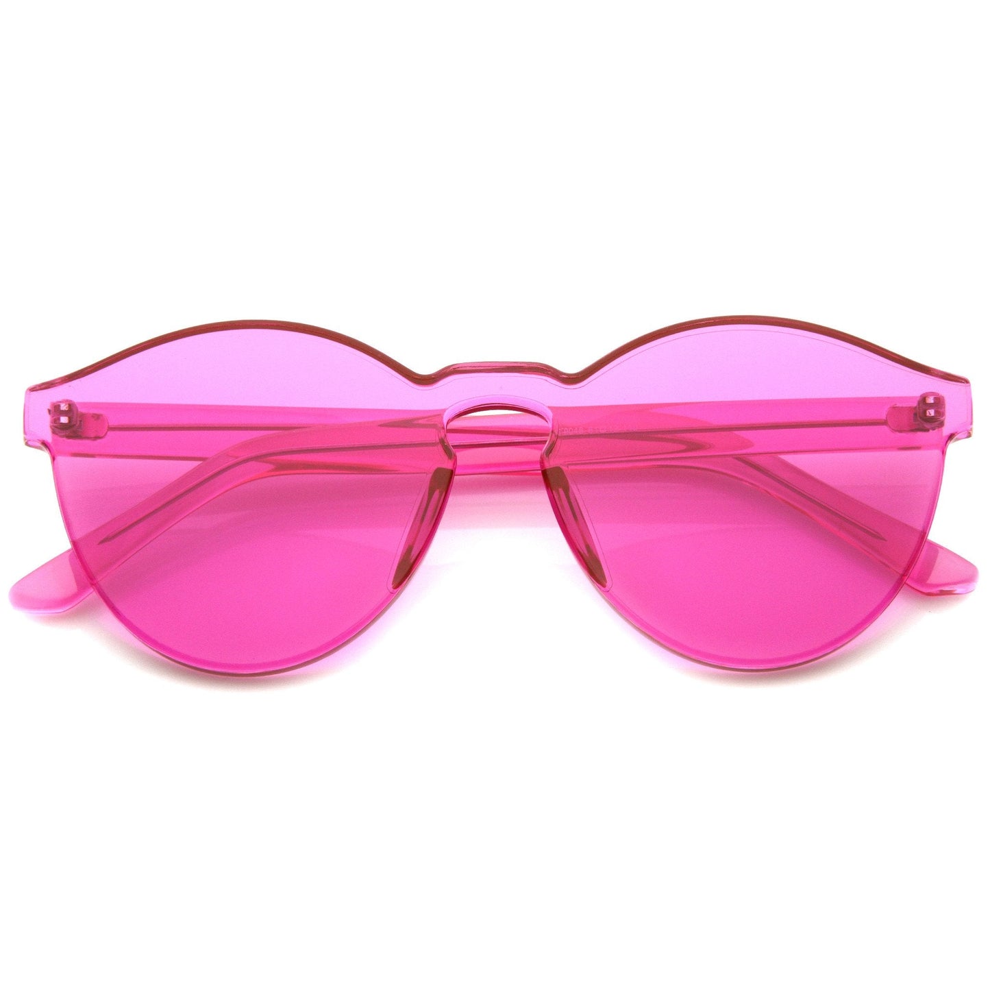 zeroUV Rimless Monoblock Cut PC Color Lens Rimless Sunglasses A368