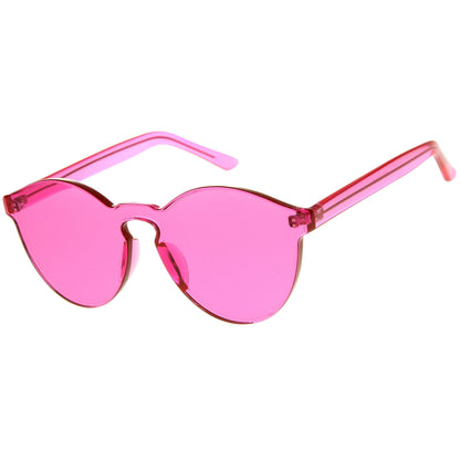 zeroUV Rimless Monoblock Cut PC Color Lens Rimless Sunglasses A368
