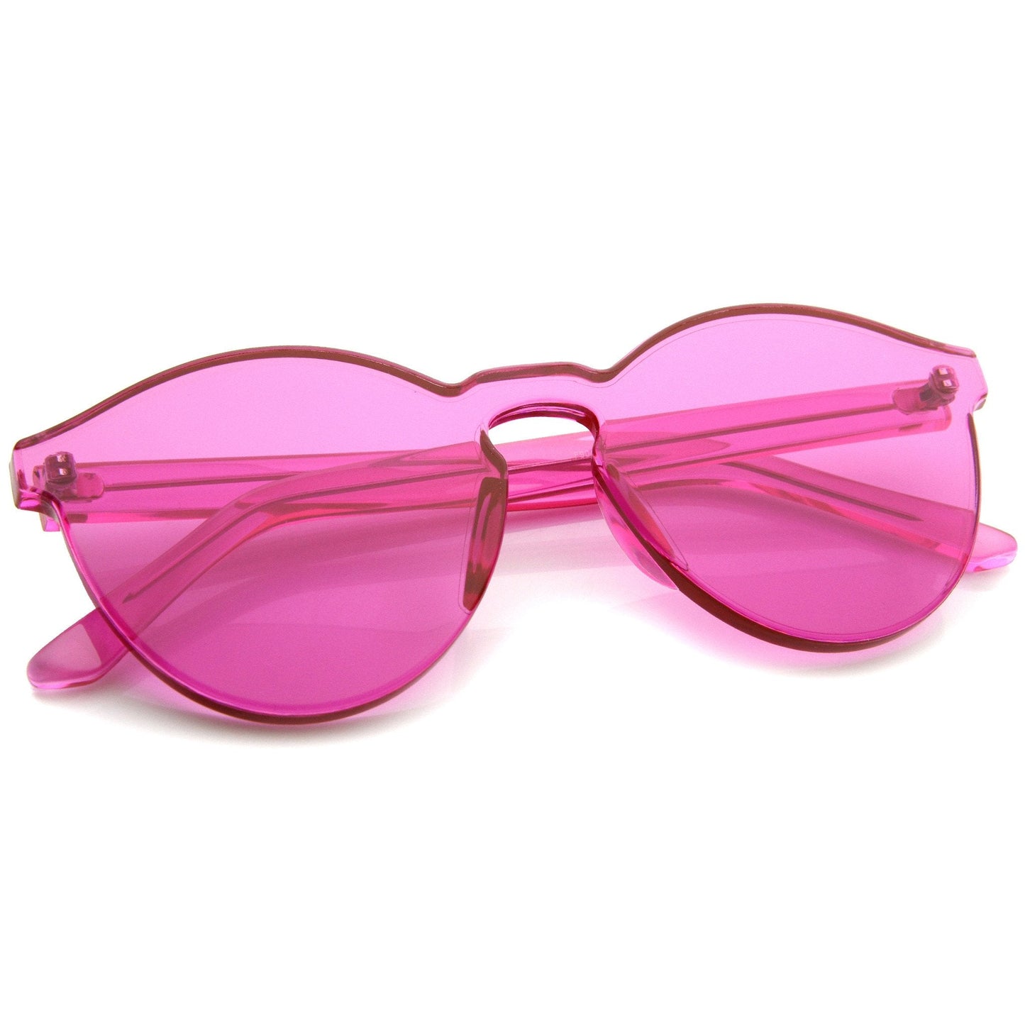 zeroUV Rimless Monoblock Cut PC Color Lens Rimless Sunglasses A368