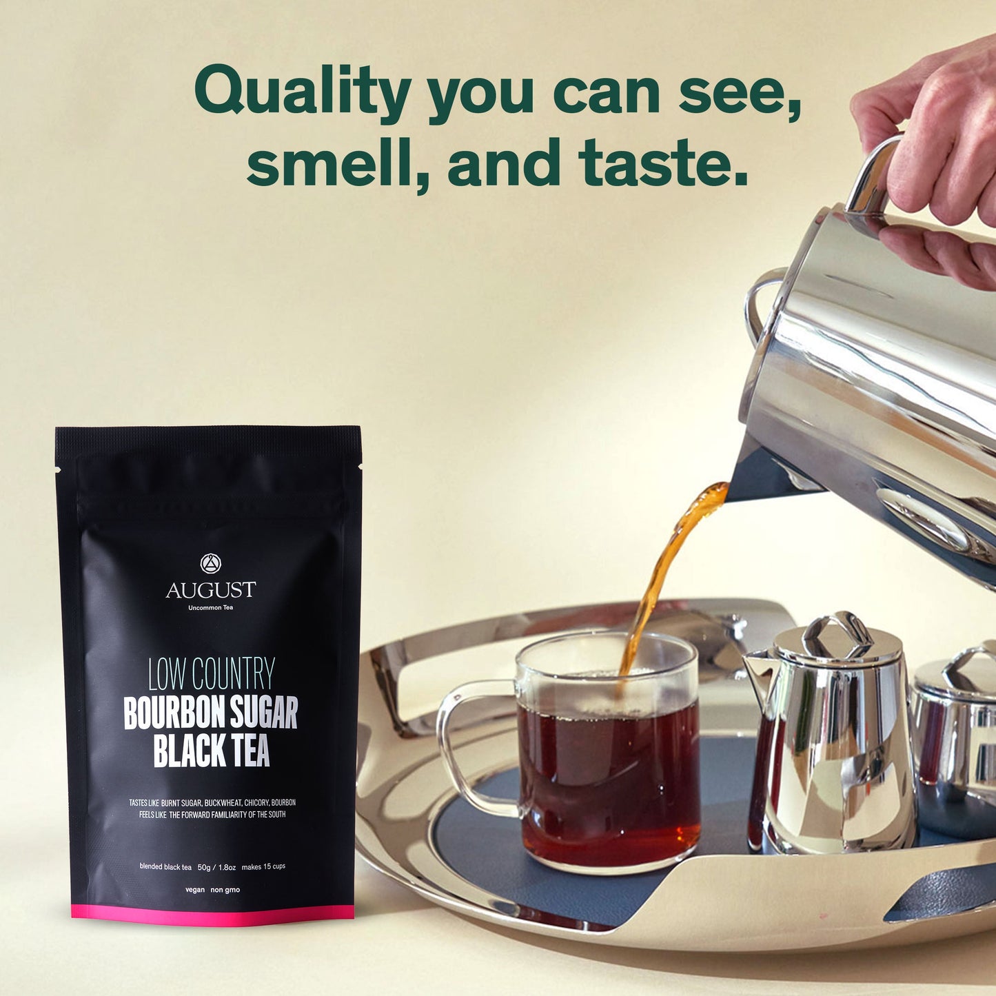 August Uncommon Tea Low Country - Bourbon Sugar Black Tea