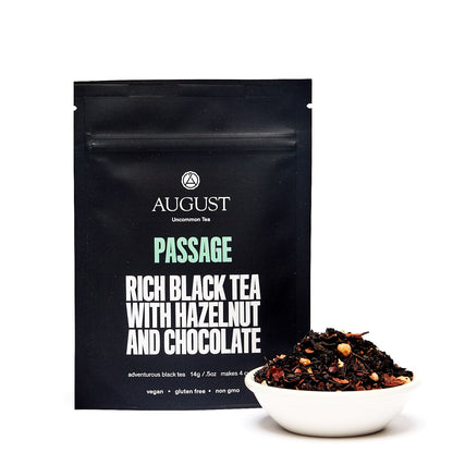 August Uncommon Tea Passage - Hazelnut Chocolate Black Tea