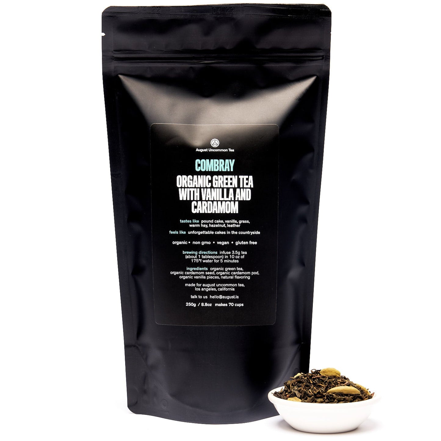 August Uncommon Tea Combray - Vanilla Cardamom Green Tea