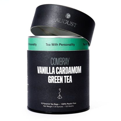 August Uncommon Tea Combray - Vanilla Cardamom Green Tea (15 Tea Bags)