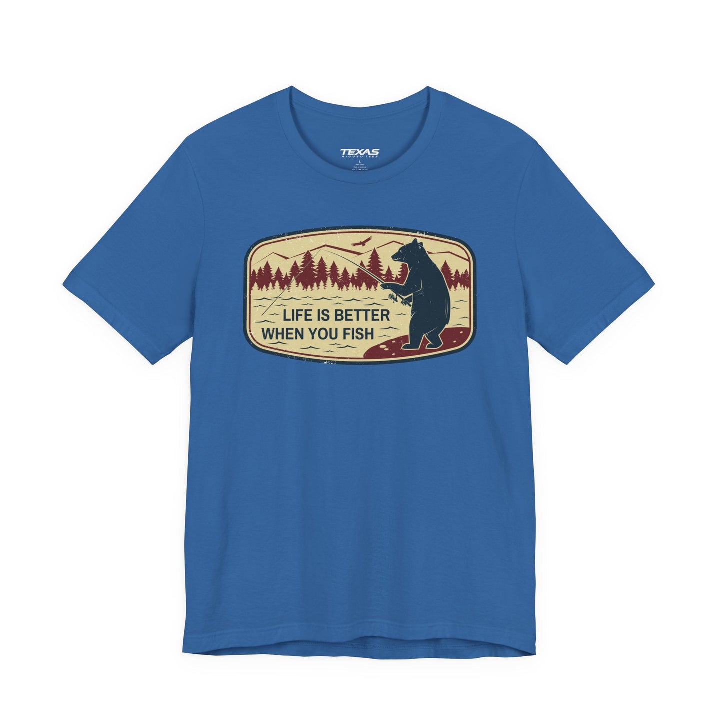Texas Rigged Tees Life Is Better When You Fish — Unisex Cotton Tee
