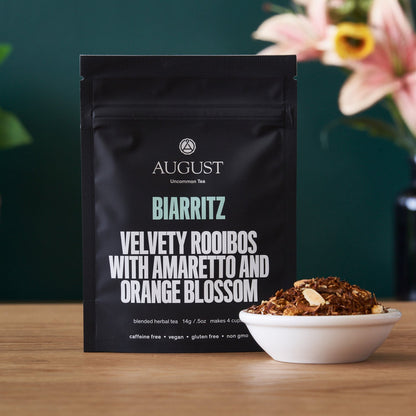 August Uncommon Tea Biarritz - Orange Amaretto Rooibos Tea (Caffeine Free)