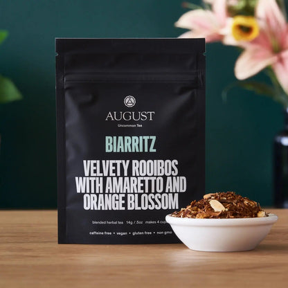 August Uncommon Tea Biarritz - Orange Amaretto Rooibos Tea (Caffeine Free)