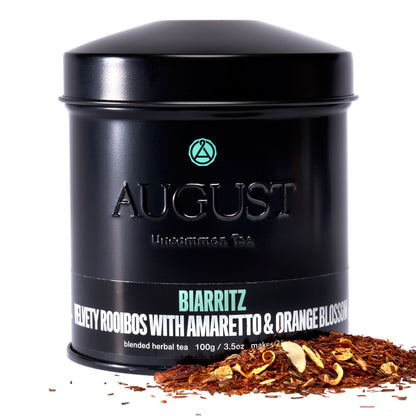 August Uncommon Tea Biarritz - Orange Amaretto Rooibos Tea (Caffeine Free)