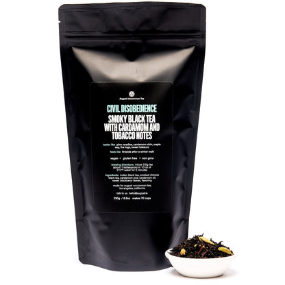 August Uncommon Tea Civil Disobedience - Smoky Cardamom Black Tea