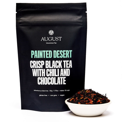 August Uncommon Tea Painted Desert - Chocolate Chili Black Tea