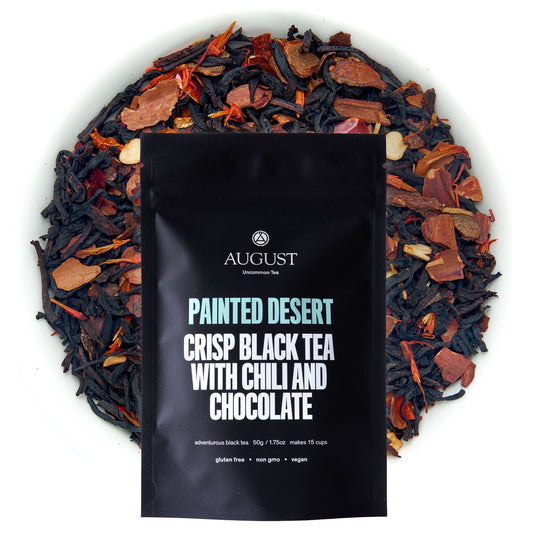 August Uncommon Tea Painted Desert - Chocolate Chili Black Tea
