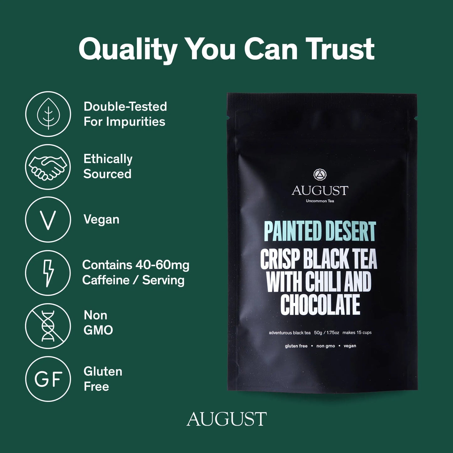 August Uncommon Tea Painted Desert - Chocolate Chili Black Tea